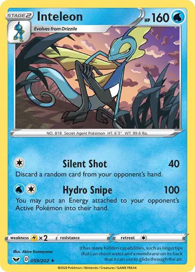 Sword & Shield Base Set 059/202 Inteleon (059)