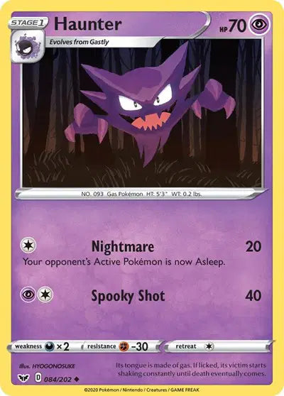 Sword & Shield Base set 084/202 Haunter