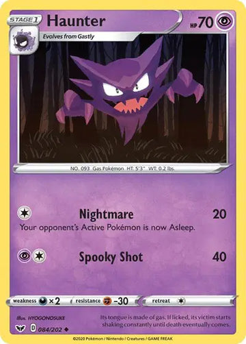 Sword & Shield Base set 084/202 Haunter