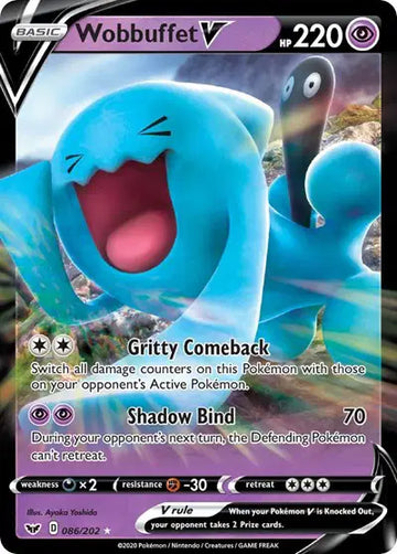Sword & Shield Base set 086/202 Wobbuffet V