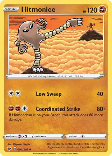 Sword & Shield Base set 094/202 Hitmonlee