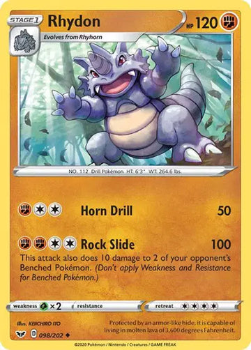 Sword & Shield Base set 098/202 Rhydon