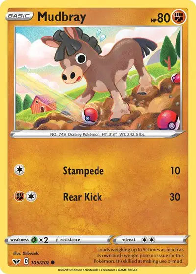 Sword & Shield Base set  105/202 Mudbray