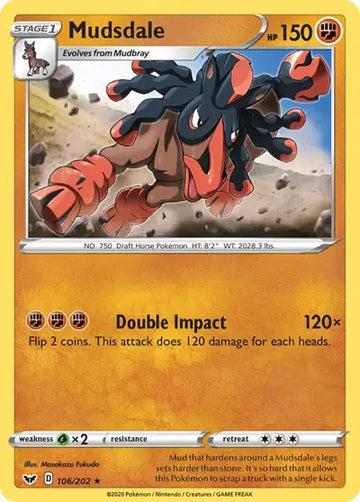 Sword & Shield Base set  106/202 Mudsdale