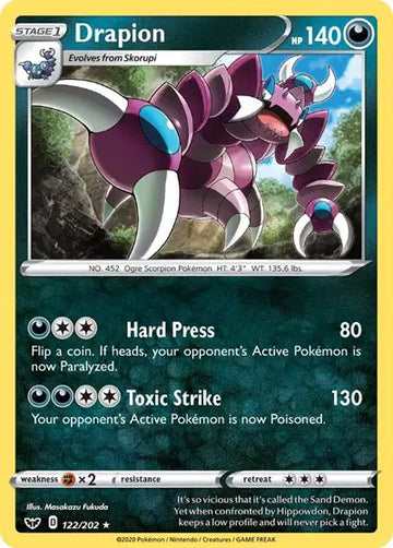 Sword & Shield Base set  122/202 Drapion