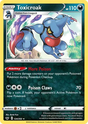 Sword & Shield Base set 124/202 Toxicroak