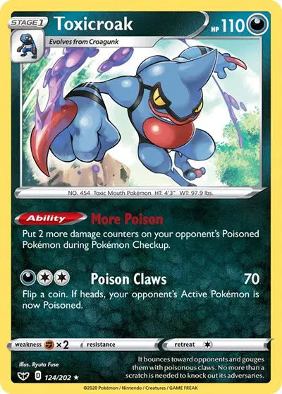 Sword & Shield Base set 124/202 Toxicroak