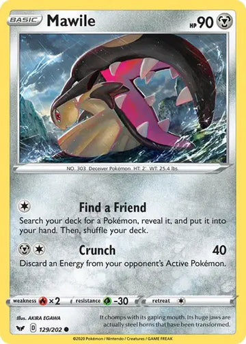 Sword & Shield Base set 129/202 Mawile