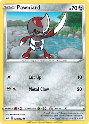 Sword & Shield Base set 133/202 Pawniard