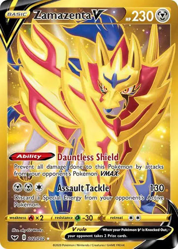 Sword & Shield Base set 212/202 Zamazenta V (Secret)