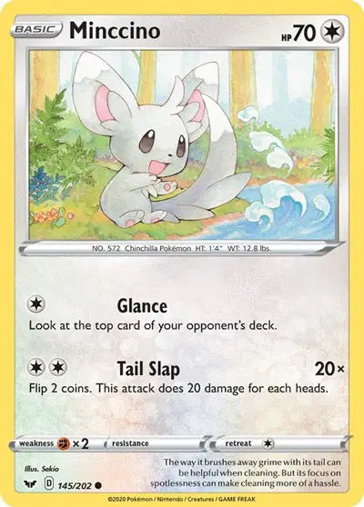 Sword & Shield Base set 145/202 Minccino (145)
