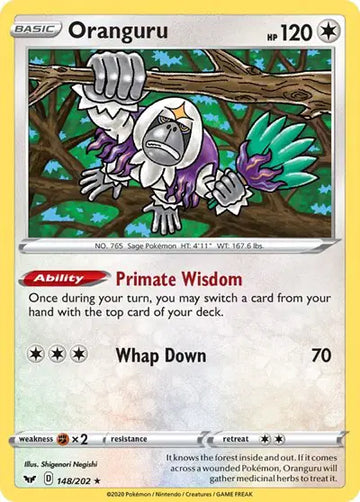 Sword & Shield Base set 148/202 Oranguru