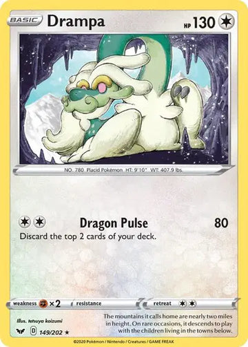 Sword & Shield Base set 149/202 Drampa