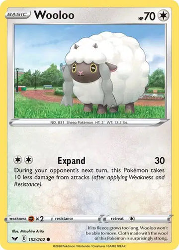 Sword & Shield Base set 152/202 Wooloo (152)