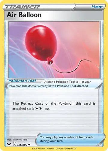 Sword & Shield Base set  156/202 Air Balloon