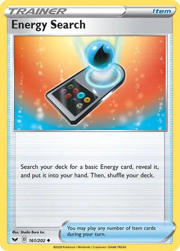 Sword & Shield Base set 161/202 Energy Search