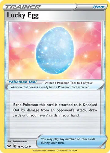 Sword & Shield Base set 167/202 Lucky Egg