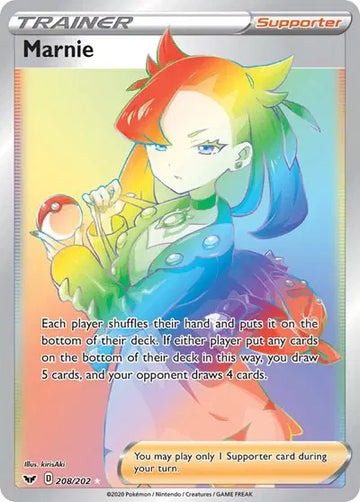 Sword & Shield Base set  208/202 Marnie (Secret)