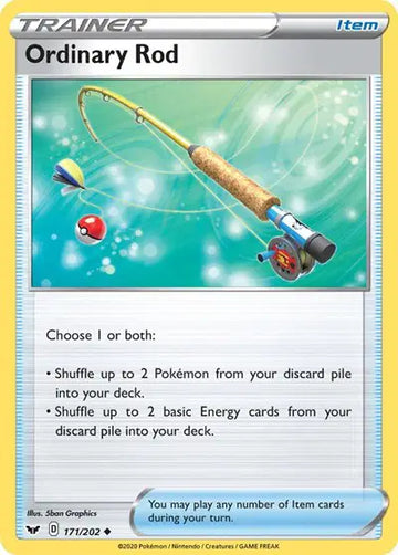 Sword & Shield Base set 171/202 Ordinary Rod