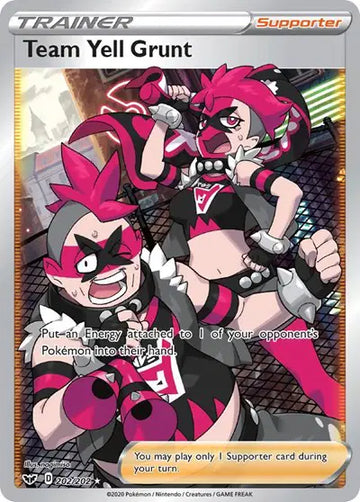 Sword & Shield Base set  202/202 Team Yell Grunt (Full Art)