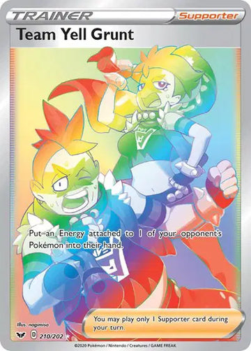 Sword & Shield Base set  210/202 Team Yell Grunt (Secret)
