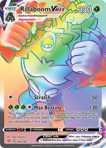 Rebel Clash 193/192 Rillaboom VMAX (Secret)