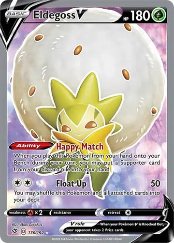 Sword & Shield Rebel Clash  176/192 Eldegoss V (Full Art)
