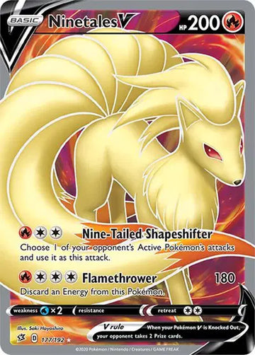 Rebel Clash 177/192 Ninetales V (Full Art)