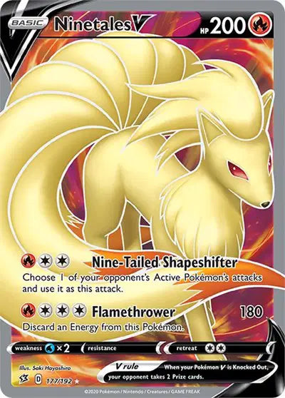 Rebel Clash 177/192 Ninetales V (Full Art)