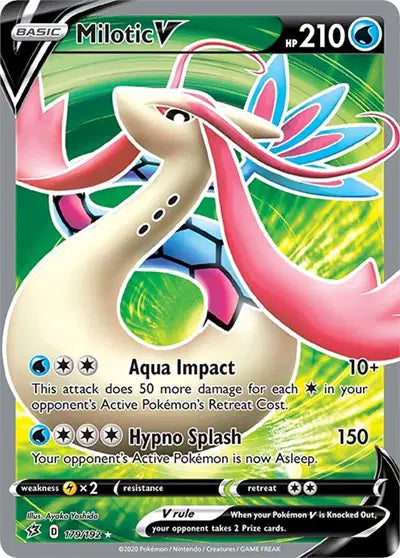 Rebel Clash  179/192 Milotic V (Full Art)