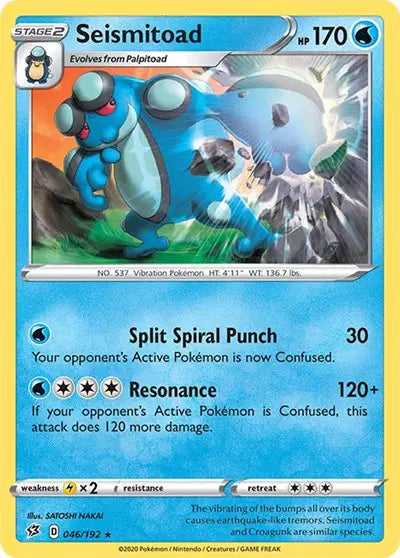 Sword & Shield Rebel Clash  046/192 Seismitoad