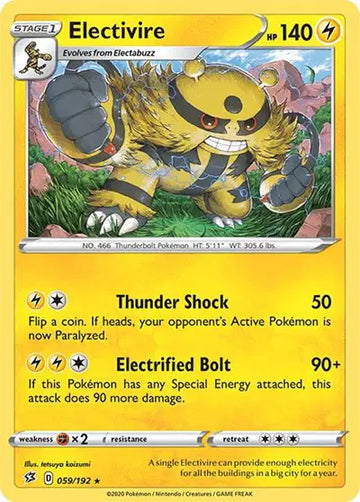 Sword & Shield Rebel Clash 059/192 Electivire