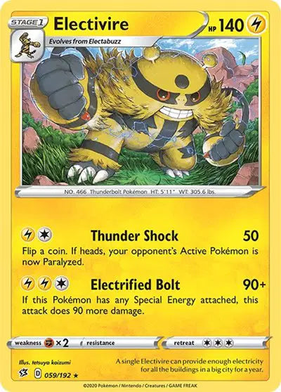 Sword & Shield Rebel Clash 059/192 Electivire