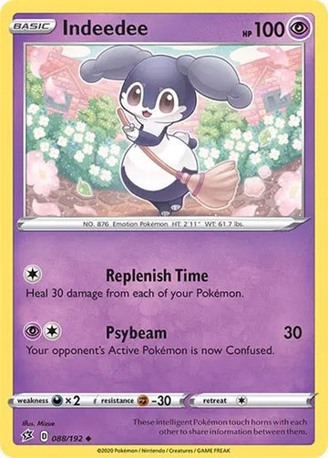 Sword & Shield Rebel Clash  088/192 Indeedee