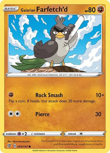 Rebel Clash  094/192 Galarian Farfetch'd