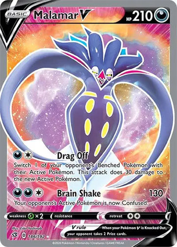 Sword & Shield Rebel Clash 186/192 Malamar V (Full Art)