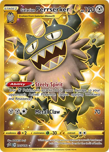 Rebel Clash 205/192 Galarian Perrserker (Secret)