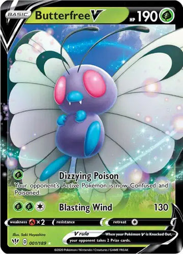 Sword & Shield Darkness Ablaze 001/189 Butterfree V
