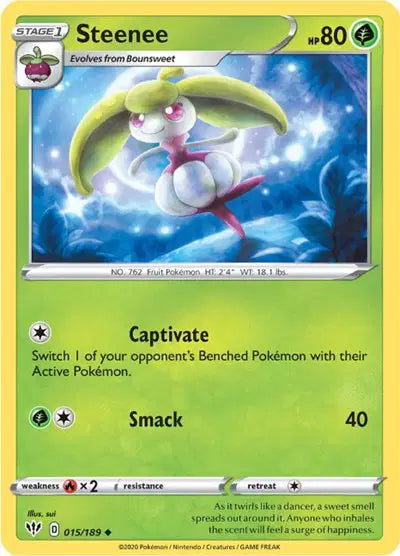 Sword & Shield Darkness Ablaze 015/189 Steenee