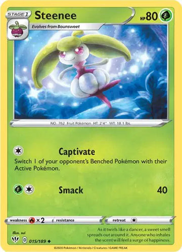 Sword & Shield Darkness Ablaze 015/189 Steenee