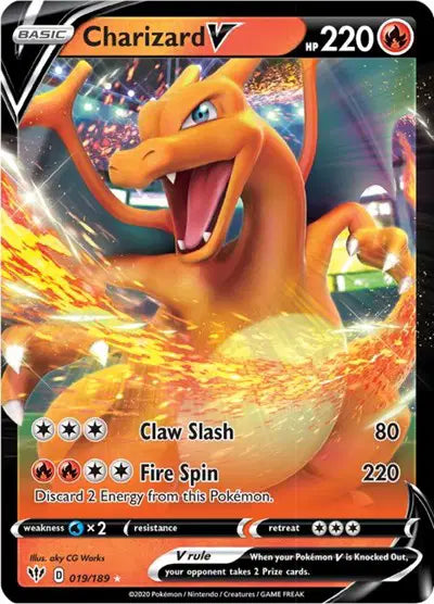 Sword & Shield Darkness Ablaze 019/189 Charizard V