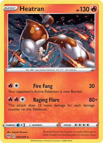 Sword & Shield Darkness Ablaze  025/189 Heatran