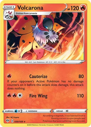 Sword & Shield Darkness Ablaze  030/189 Volcarona