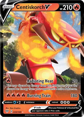 Sword & Shield Darkness Ablaze 033/189 Centiskorch V