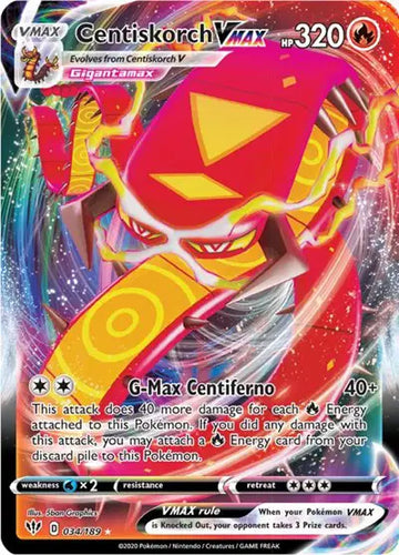 Sword & Shield Darkness Ablaze 034/189 Centiskorch VMAX