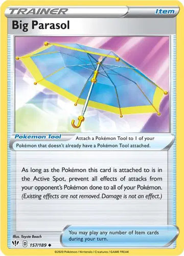 Sword & Shield Darkness Ablaze  157/189 Big Parasol