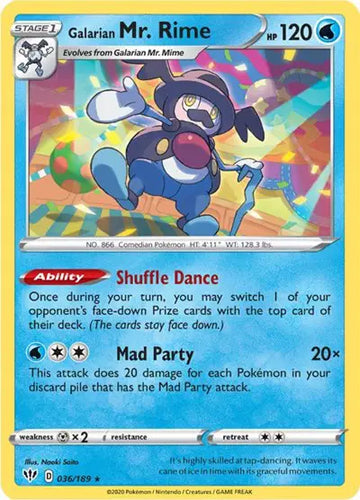 Sword & Shield Darkness Ablaze 036/189 Galarian Mr. Rime