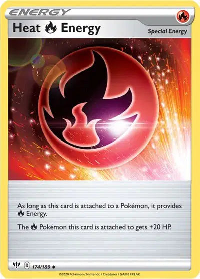 Sword & Shield Darkness Ablaze 174/189 Heat R Energy