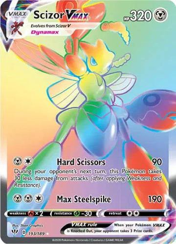 Sword & Shield Darkness Ablaze 193/189 Scizor VMAX (Secret)