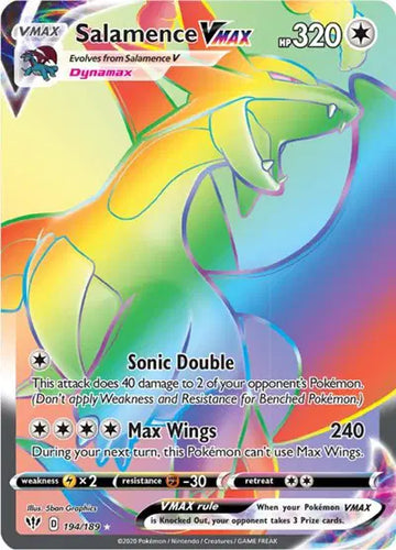 Sword & Shield Darkness Ablaze Salamence VMAX (Secret)